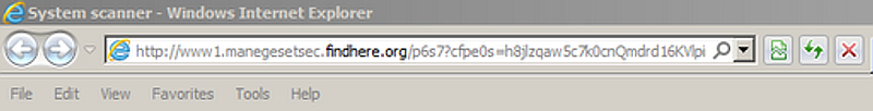 'system scanner' anti-virus scam URL- redirected.png